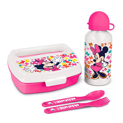 Conjunto Garrafa + Lancheira Minnie LUCKY