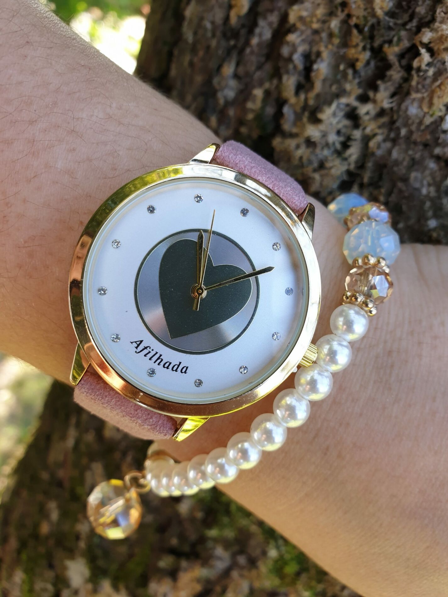 Relógio Afilhada Dourado + Oferta de uma pulseira