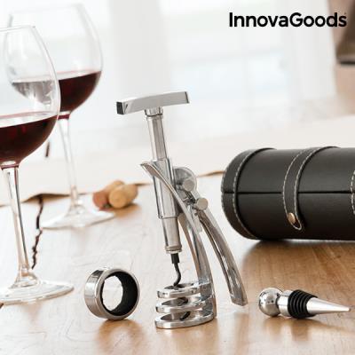 Conjunto de Acessórios para Vinho com Saca-rolhas Screwpull