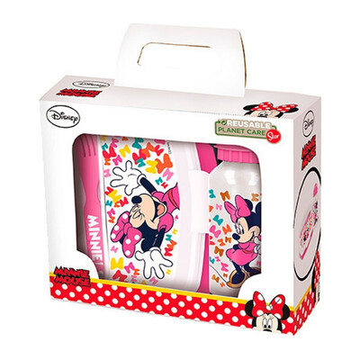 Conjunto Garrafa + Lancheira Minnie LUCKY