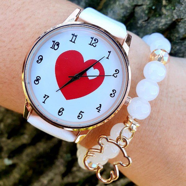 Relógio Valentim + Oferta de uma pulseira